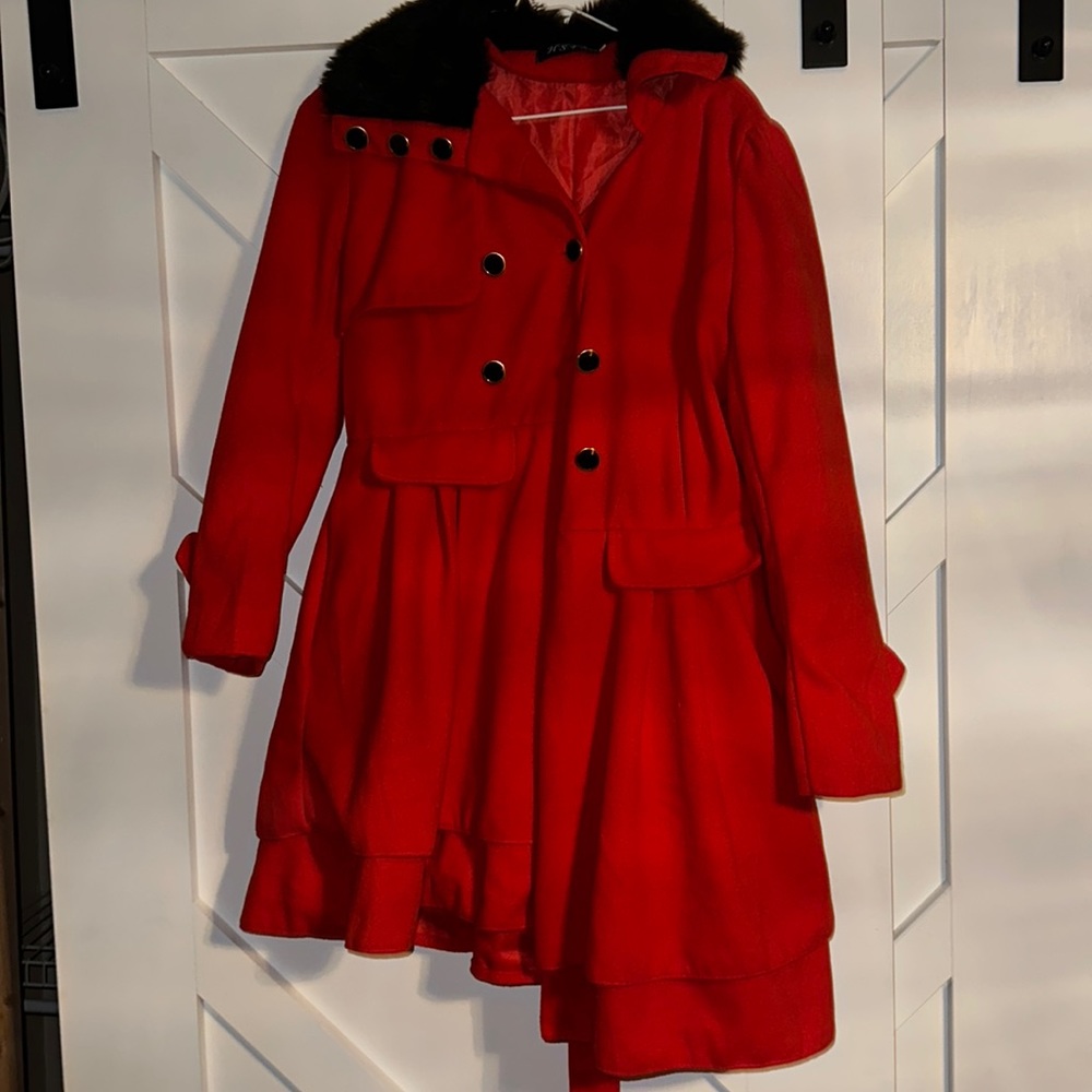 Red with black fur!